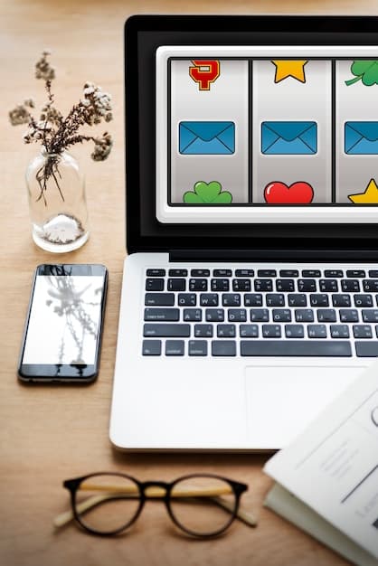 A detailed close-up of a computer screen showing various email marketing segments with corresponding demographic data (age, location, interests) visualized in colorful charts and graphs, focusing on the strategic analysis aspect.