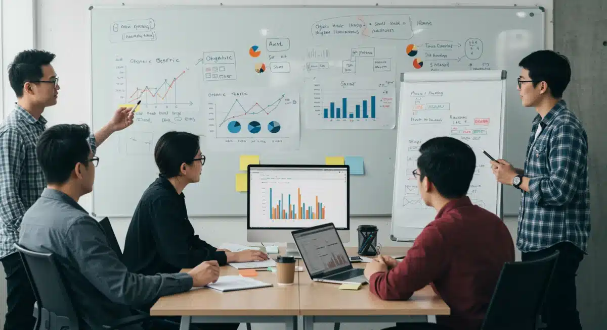 Equipo de marketing digital en España planificando ajustes estratégicos de SEO para afrontar el nuevo algoritmo de Google en 2025.