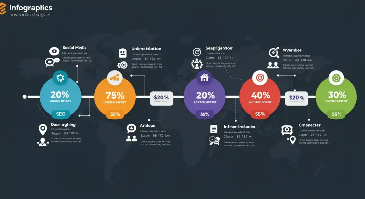 Infografía detallada de las estrategias de marketing digital y branding que impulsaron el crecimiento de la startup.
