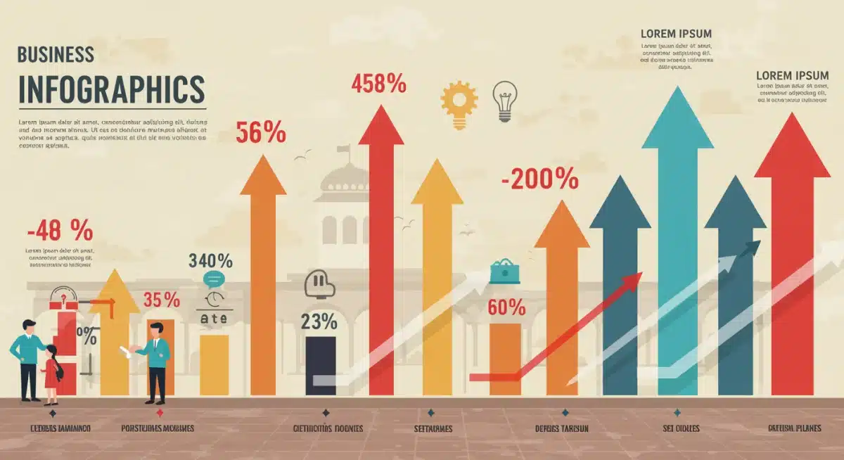 Infografía de hitos y crecimiento empresarial en un período de 9 meses, destacando la escalabilidad.