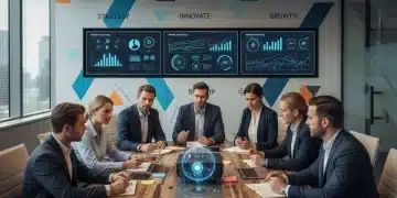 Crafting Authentic Brand Voice: A 2026 Playbook for US Businesses Diverse team collaborating on brand voice strategy in a modern office environment