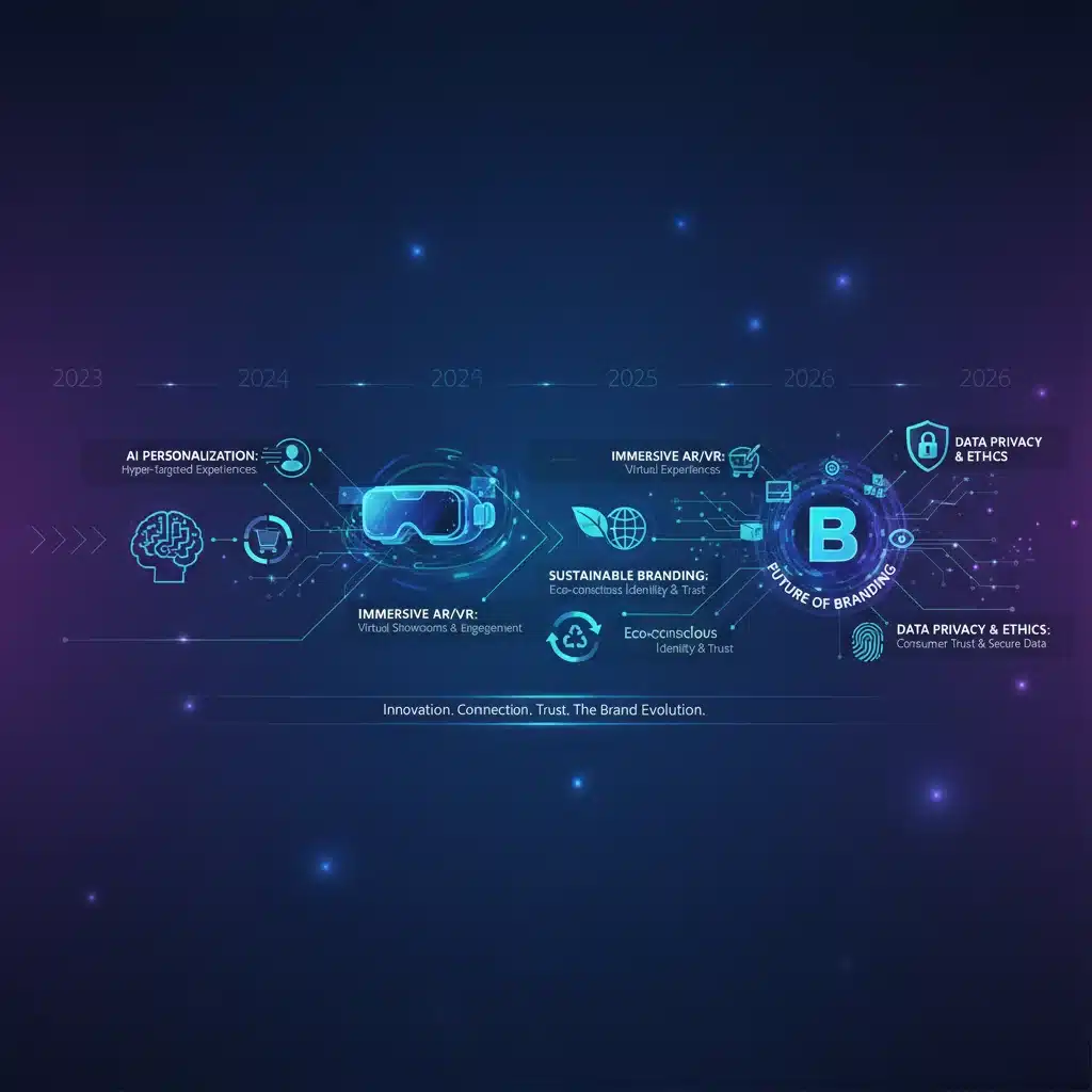 Future branding trends and technologies impacting consumer engagement by 2026.