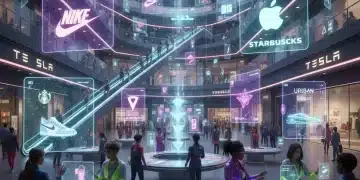 Futuristic metaverse shopping experience with Gen Z avatars