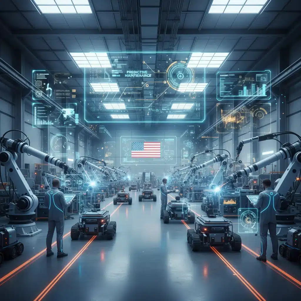 2026 Predictive Maintenance: US Manufacturing Downtime Reduction