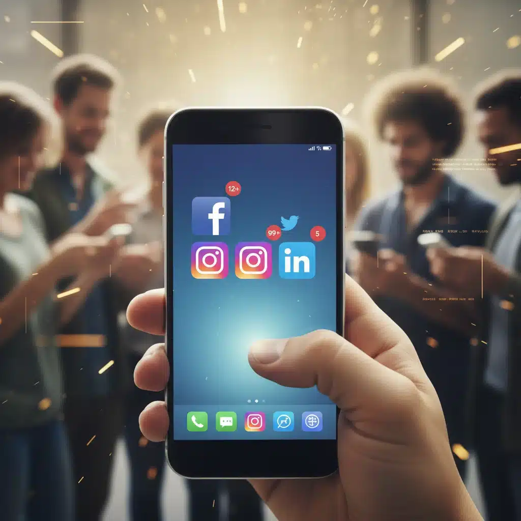 Smartphone displaying social media apps for digital engagement.