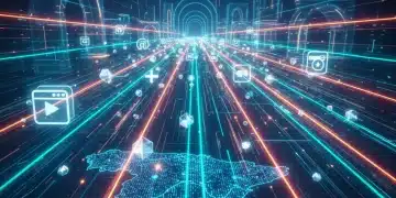 Autopista digital de alta velocidad representando la optimización web en España