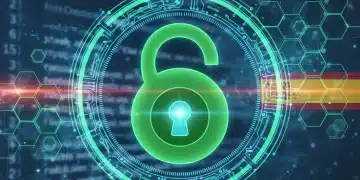 Candado verde digital simbolizando la seguridad web HTTPS