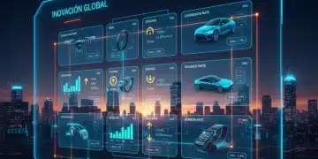 SEO Técnico Avanzado 2026: Estrategias E-commerce Español Interfaz futurista de e-commerce con métricas SEO y elementos españoles