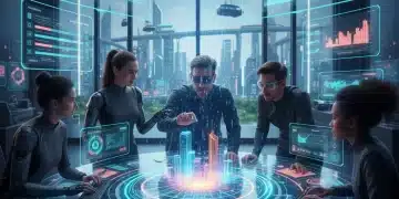 Gestión de Proyectos 2026: El Caso de Éxito de Proyectos a Tiempo y Presupuesto Equipo de gestión de proyectos colaborando con tecnología avanzada en 2026