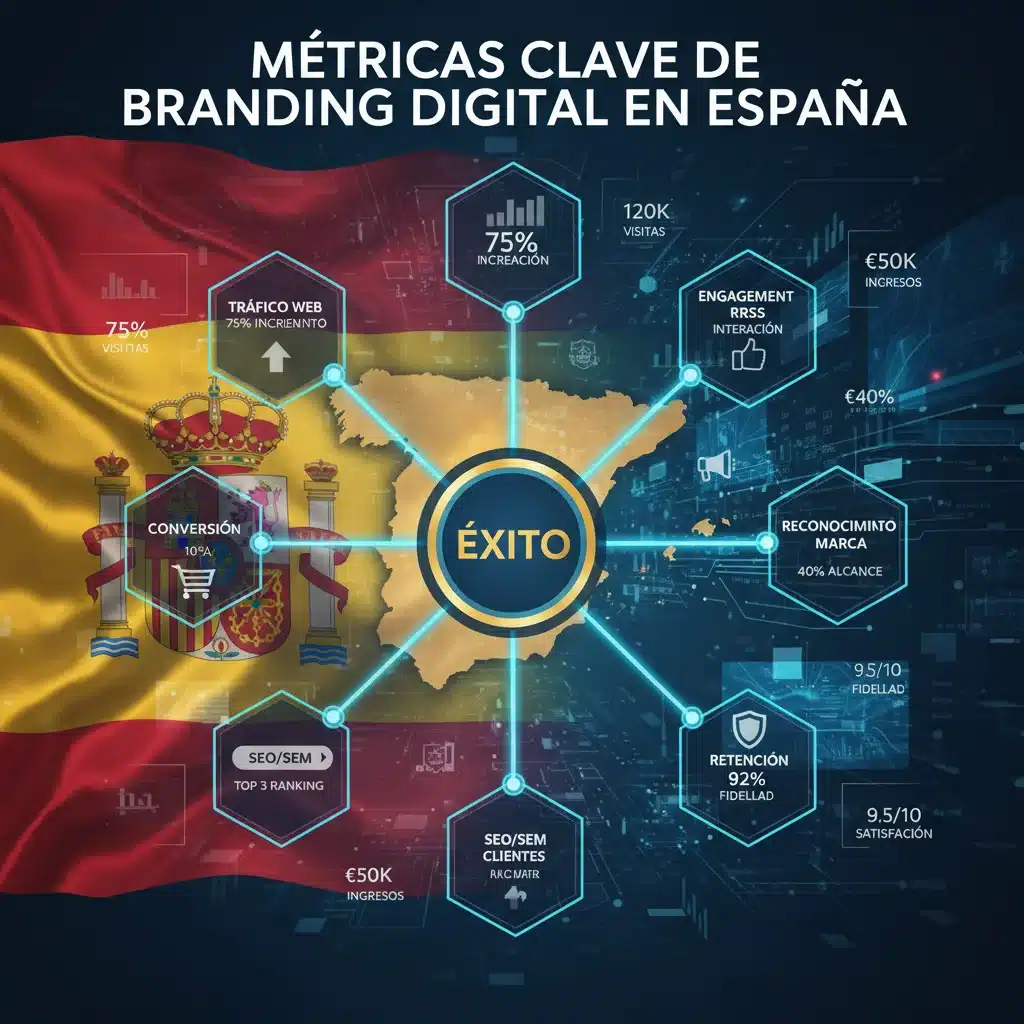 Métricas Clave Branding Digital España 2026: Éxito y Medición